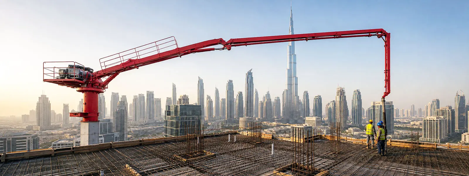 Efficient Concrete Placement Across Large Working Areas