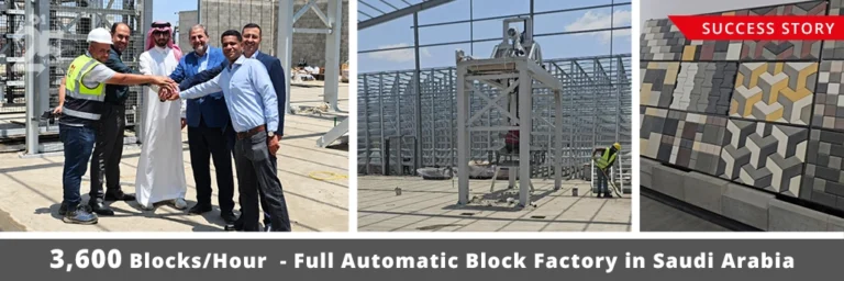 Fully Automatic Concrete Block Plant in Abha, Saudi Arabia